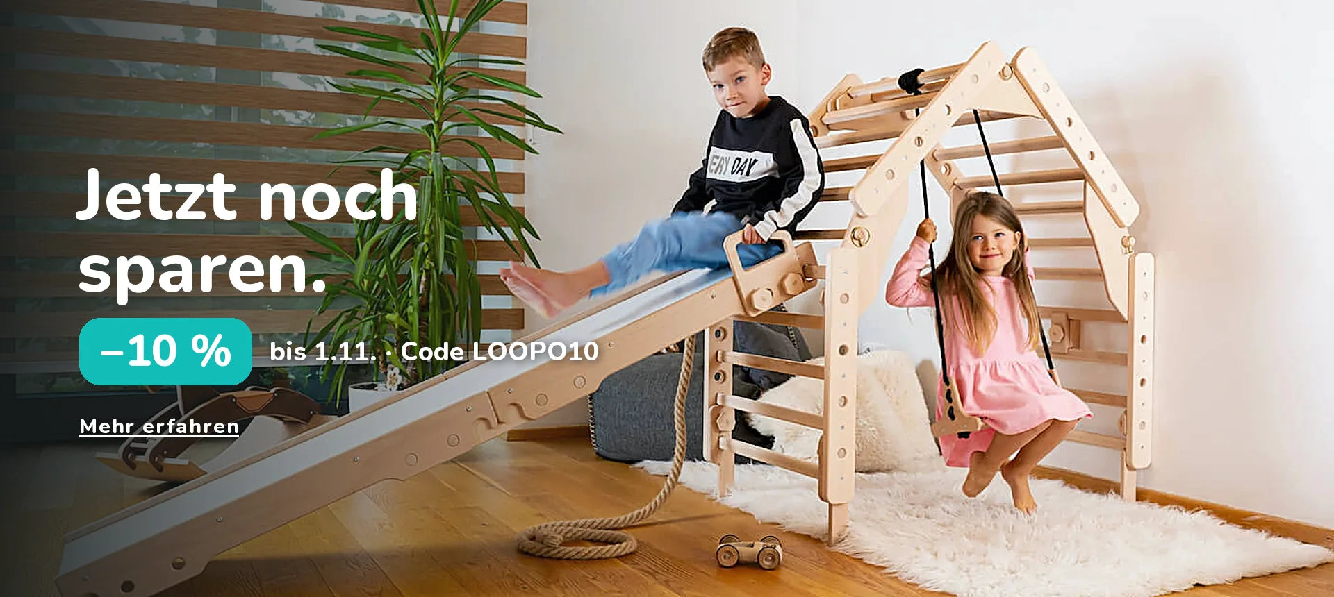 Jetzt noch sparen. −10 % bis 1.11. · Code LOOPO10